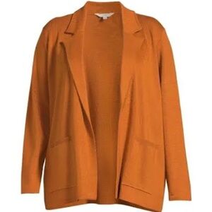 Women's Orange Sweater jacket